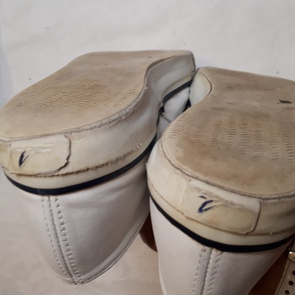 White Leather | Sperry Top-Sider | Deck Sneakers | Vintage - Picture 8 of 11